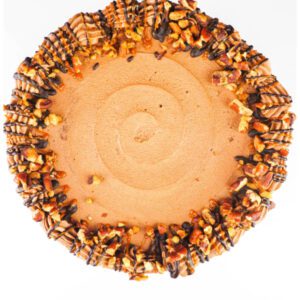 Layers of rich chocolate devil's food cake, generously filled with our homemade caramel-pecan filling, finished with a swirl of creamy caramel frosting, delivering the perfect balance of sweet and salty in every bite.